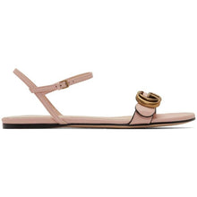 Gucci Pink Leather GG Sandals