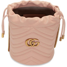 Gucci Pink Mini GG Marmont 2.0 Bucket Bag - Gucci Pink Mini GG Marmont 2.0 Sucket Sucket - 구찌 핑크 미니 GG Marmont 2.0 양동이 가방