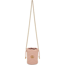 Gucci Pink Mini GG Marmont 2.0 Bucket Bag