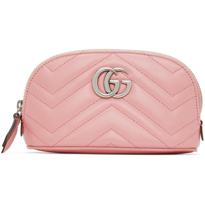 Gucci Pink Small GG Marmont 2.0 Cosmetic Pouch – BlackSkinny