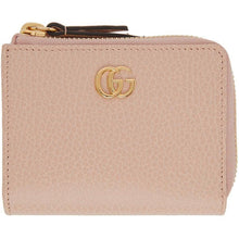 Gucci Pink Small Marmont Card Holder - Gucci Pink Petit Titulaire de la carte Marmont - 구찌 핑크 작은 마르몬 카드 홀더