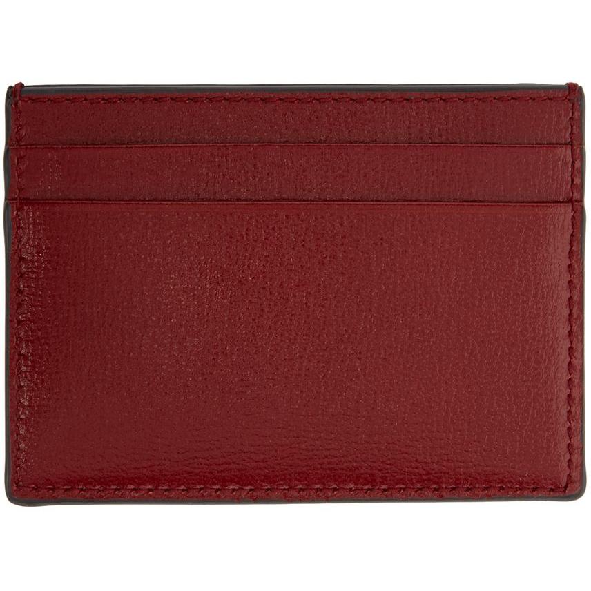 Gucci Red Interlocking G Card Holder - Titulaire de la carte GUCCI en verrouillage rouge - Gucci 빨간색 연동 G 카드 홀더