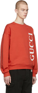 Gucci Red Logo Sweatshirt