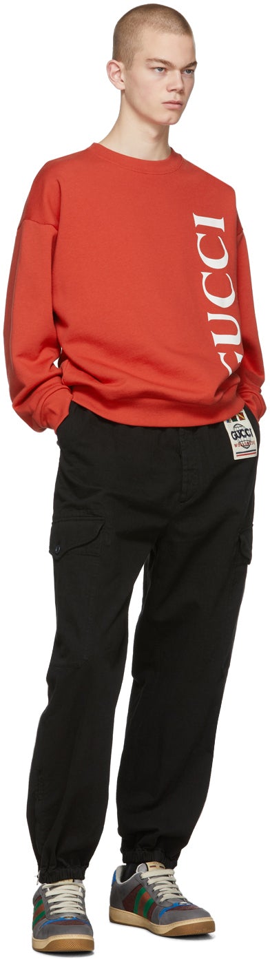 Gucci Red Logo Sweatshirt