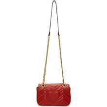 Gucci Red Mini GG Marmont 2.0 Shoulder Bag