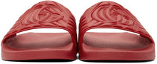 Gucci Red Quilted GG Pool Slides