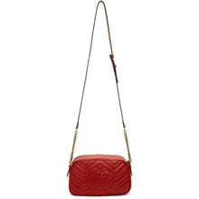 Gucci Red Small GG Marmont 2.0 Camera Bag