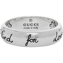 Gucci Silver 'Blind For Love' Ring