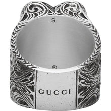 Gucci Silver Engraved Heart Ring - Gucci argenté gravé cœur de coeur - 구찌 실버 새겨진 심장 반지