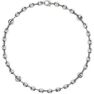 Gucci Silver GG Marmont Marina Necklace – BlackSkinny