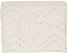 Gucci White GG Marmont 2.0 Chain Wallet Bag
