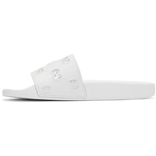 Gucci White GG Pool Slides