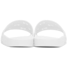 Gucci White GG Pool Slides