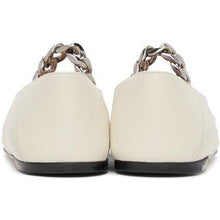 Gucci White Horsebit Ballet Flats