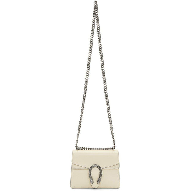 Gucci White Mini Dionysus Chain Bag