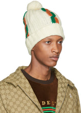 Gucci White Wool Ski Beanie