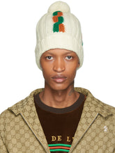 Gucci White Wool Ski Beanie - Bonnet de ski de laine blanche gucci - 구찌 화이트 양모 스키 비니