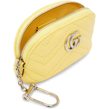 Gucci Yellow Mini GG Marmont Coin Pouch - Gucci Yellow Mini GG Mini GG Marmont Pochette - 구찌 노란색 미니 GG Marmont 동전 주머니