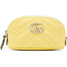 Gucci Yellow Mini GG Marmont Coin Pouch