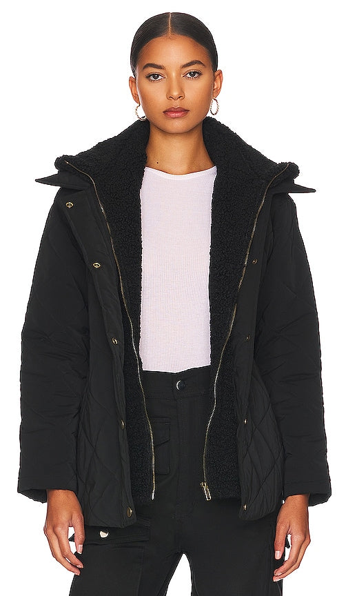 HEARTLOOM Carla Coat in Black Coat carla de cœur en noir 黑色的心仪卡拉外套