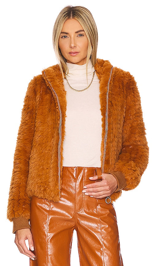 HEARTLOOM Cary Jacket in Burnt Orange Veste cary de chariot en orange brûlé 心织式卡里夹克烧焦的橙色