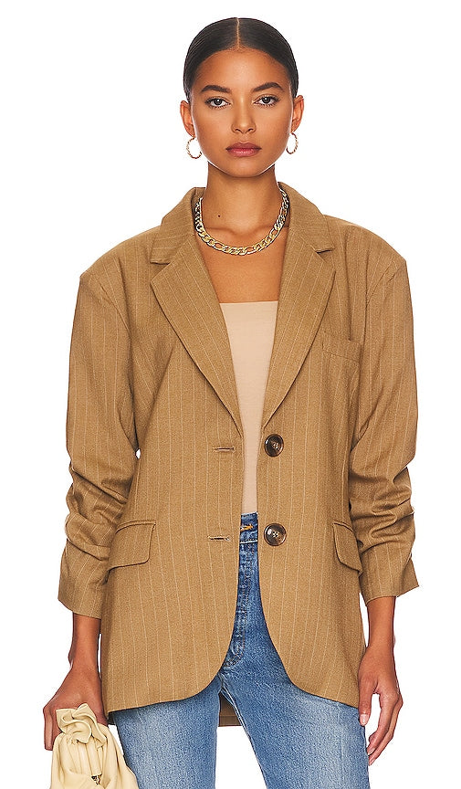 HEARTLOOM Sawyer Blazer in Tan Heartloom Sawyer Blazer dans Tan 棕褐色的心织机西装外套