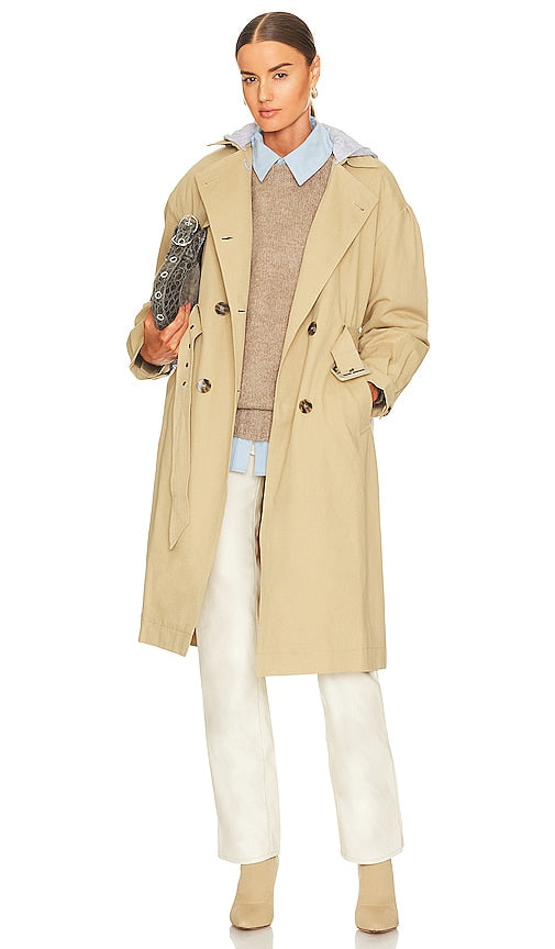 HEARTLOOM Tammela Trench Coat in Cream Trench de tammela Heartloom dans la crème 奶油中心织机塔梅拉风衣