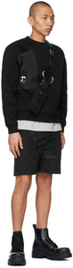 HELIOT EMIL Black Track Shorts