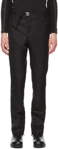 HELIOT EMIL Black Wool Tailored Trousers - Heliot Emil Pantalon sur mesure en laine noire - Heliot Emil Black Wool 맞춤형 바지