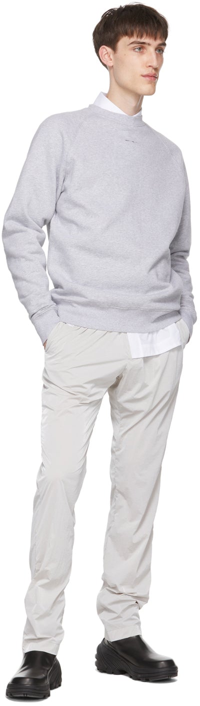 HELIOT EMIL Grey Logo Sweatshirt