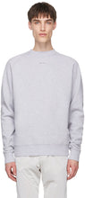 HELIOT EMIL Grey Logo Sweatshirt - Heliot Emil Grey Logo Sweat-shirt - 헬리엇 에밀리 회색 로고 스웨터