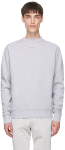 HELIOT EMIL Grey Logo Sweatshirt - Heliot Emil Grey Logo Sweat-shirt - 헬리엇 에밀리 회색 로고 스웨터