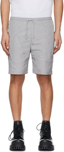 HELIOT EMIL Grey Track Shorts - Heliot Emil Grey Track Short - 헬리엇 에밀 그레이 트랙 반바지