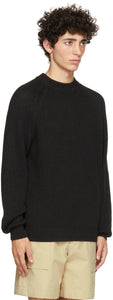 HOPE Black Linen Burly Sweater