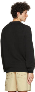 HOPE Black Linen Burly Sweater