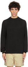 HOPE Black Linen Burly Sweater - Hope Sweater Burly Black Draps - 희망 블랙 린넨 빅 스웨터