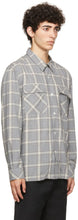 HOPE Grey Check Base Over Shirt