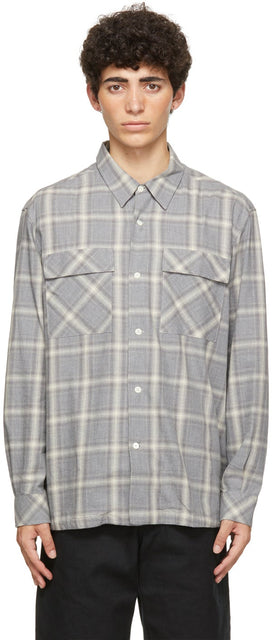HOPE Grey Check Base Over Shirt - Hope Grey Check Base sur la chemise - 희망 회색 체크베이스를 셔츠 위에