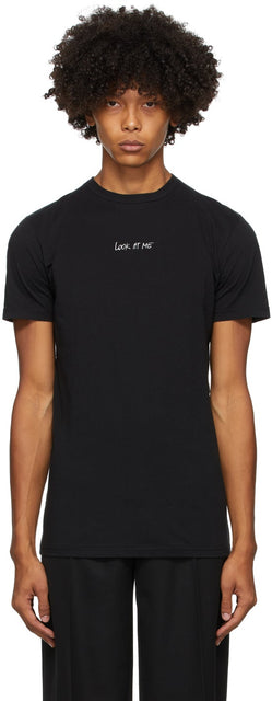Haider Ackermann Black 'Look At Me' T-Shirt - Haider Ackermann Black 'Regardez-moi' T-shirt - haider ackermann 흑인 '나를 봐'티셔츠 '