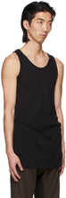 Haider Ackermann Black Ribbed Tank Top
