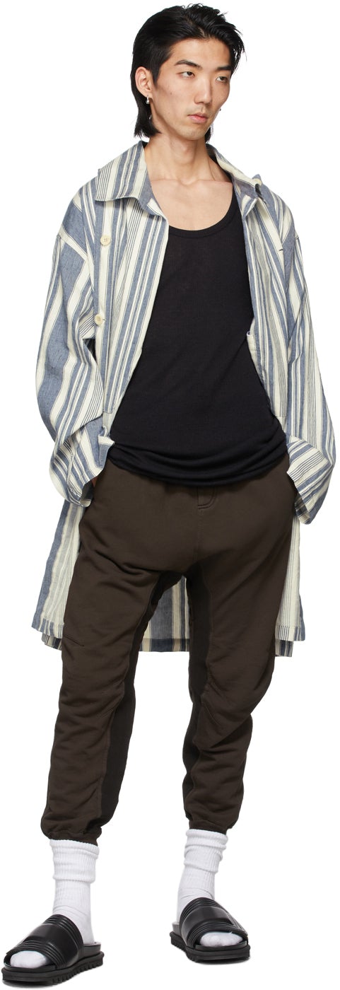 Haider Ackermann Black Ribbed Tank Top