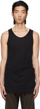 Haider Ackermann Black Ribbed Tank Top - Haider Ackermann Noir Tank - HAIDER Ackermann 블랙 리브 탱크 탑