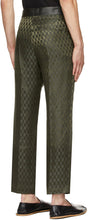 Haider Ackermann Khaki Silk Skinny Trousers