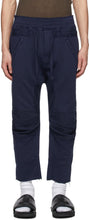 Haider Ackermann Navy Moonshape Lounge Pants - Haider Ackermann Navy MOONSHAPE LOUNGE PANTALON - haider ackermann 네이비 Moonshape 라운지 바지