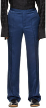Haider Ackermann Navy Pajama Trousers - Haider Ackermann Navy Pajama Pantalons - Haider Ackermann 해군 파자마 바지
