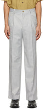 Han Kjobenhavn Grey Boxy Suit Trousers - Han KJobenhavn Gris Boxy Trousers - 한 Kjobenhavn 회색 상자 정장 바지
