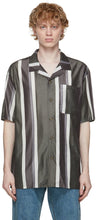 Han Kjobenhavn Grey Stripe Summer Shirt - Han Kjobenhavn Chemise d'été à rayures gris - 한 Kjobenhavn 그레이 스트라이프 여름 셔츠