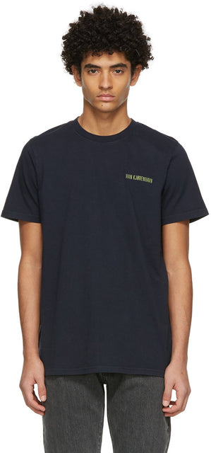 Han Kjobenhavn Navy Casual T-Shirt - Han KJobenhavn T-shirt décontracté de la marine Navy - 한 Kjobenhavn 네이비 캐주얼 티셔츠