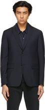 Harmony Navy Wool Victor Blazer - Harmony Navy Laine Victor Blazer - 하모니 해군 양모 빅터 블레이저