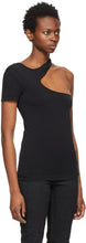Helmut Lang Black Cut-Out Seamless T-Shirt